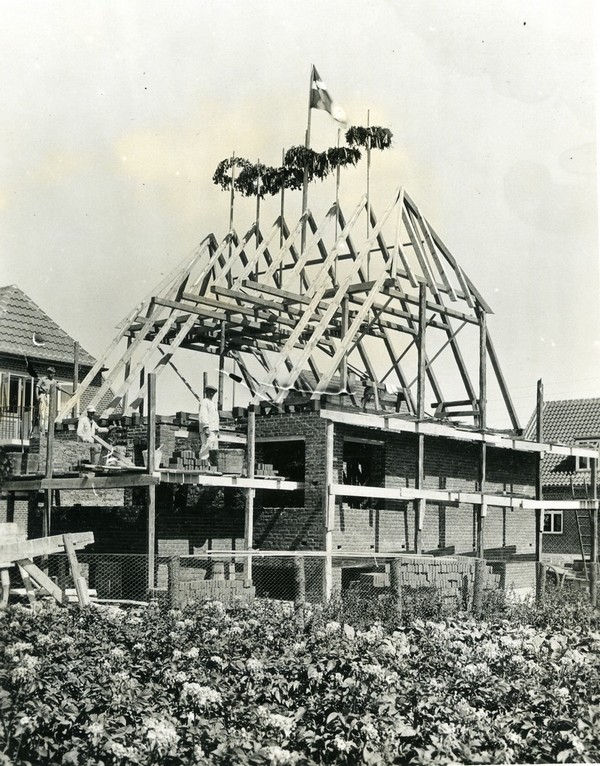 Palludansvej 23 under opførelse i 1933.